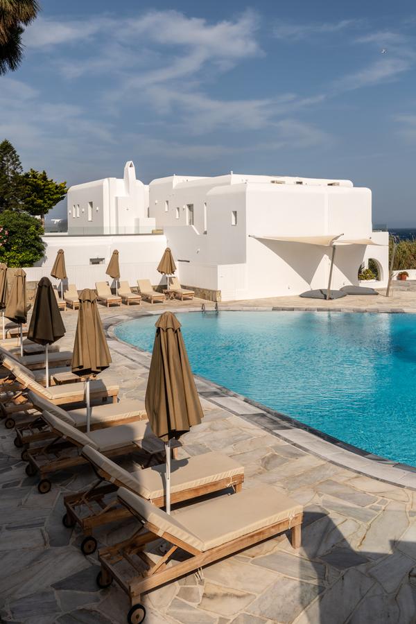 The private pool in Poseidon Hotel Suites