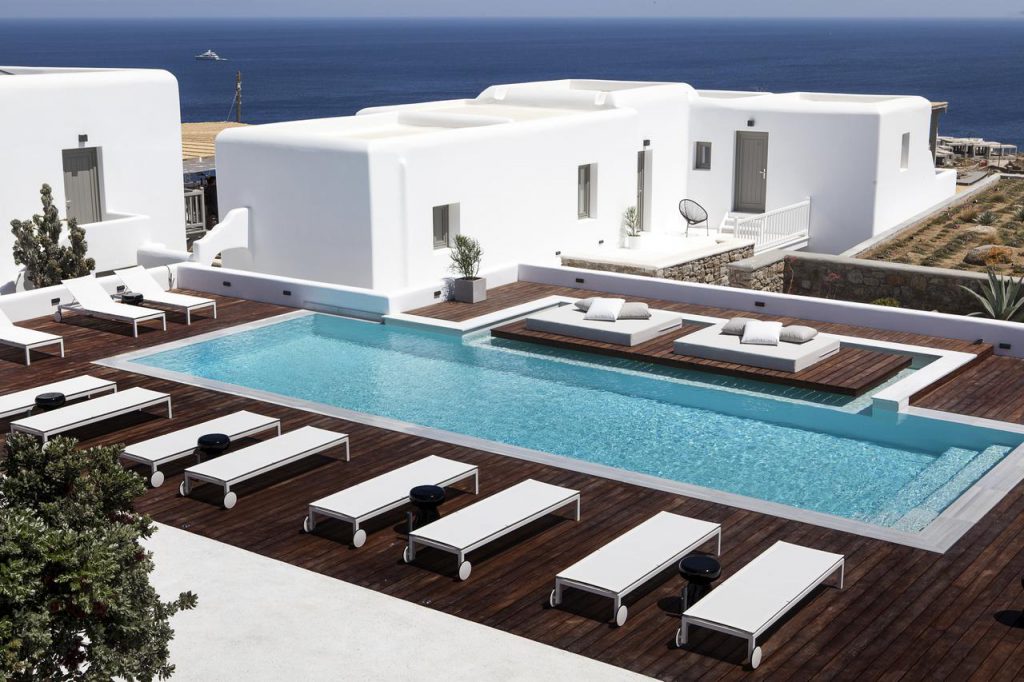 The private pool in Lyo Boutique Hotel, Mykonos