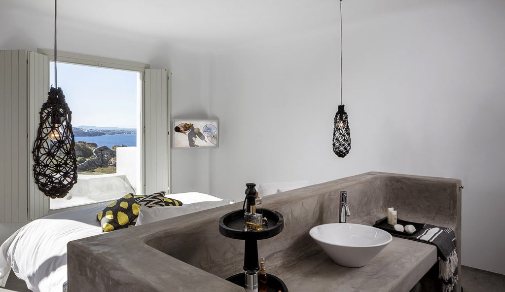 Best Suite Hotels in Mykonos Town: Boheme Mykonos Hotel. Bohemian sea view suite