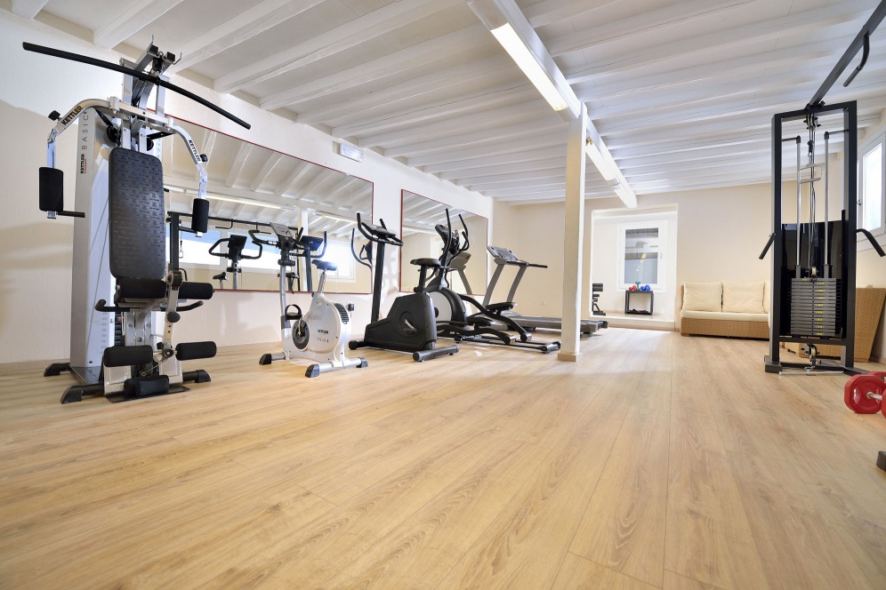 Mykonos Hotels mit Fitnessstudio - Fitnessstudio des Palladium Hotels