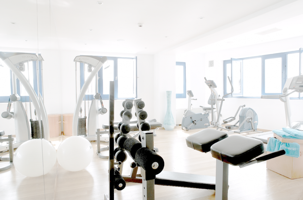 Hoteles en Mykonos con gimnasio - gimnasio del hotel Theoxenia