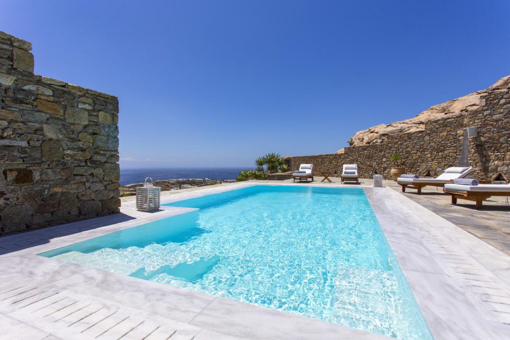 Mykonos Private Villas with Pool - Elia sea view pool