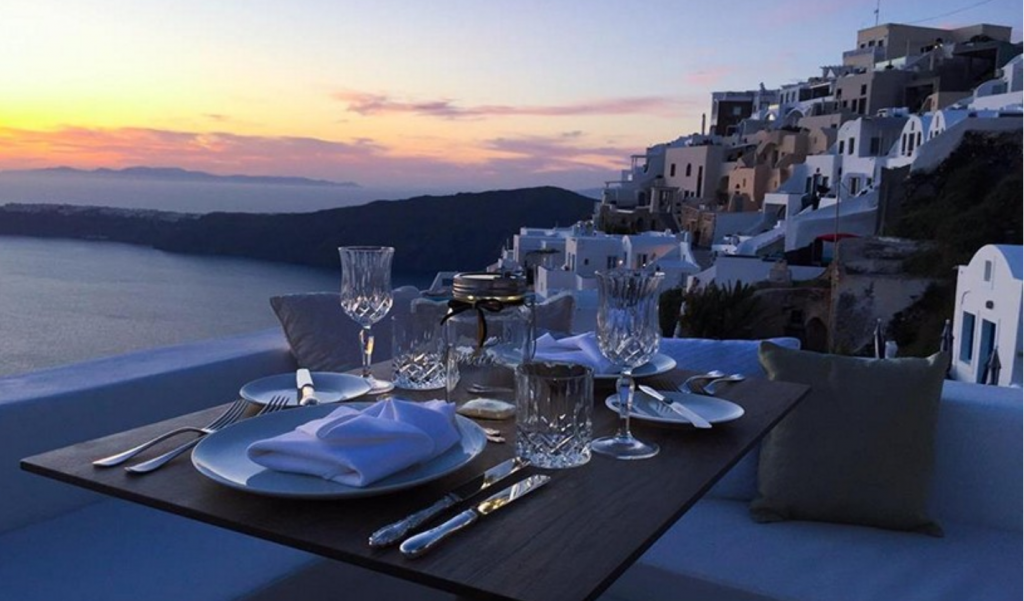 Athenian House restaurant in Fira, Santorini