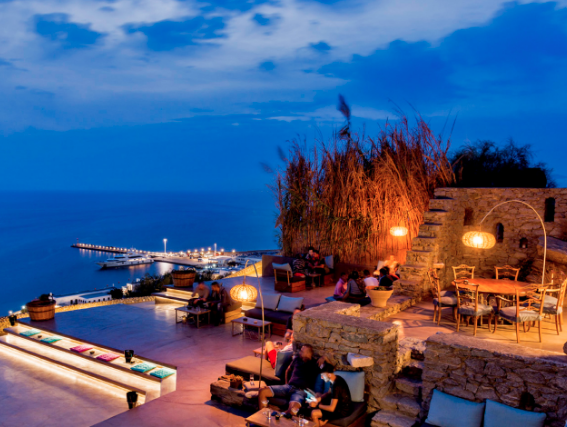 Bar de Puesta de Sol 180 Grados Mykonos - Los mejores bares en Mykonos