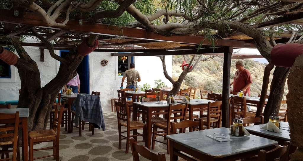 Kiki's tavern has a great scenery to the sea, great food and fairly rational prices, considering you are in Mykonos and everything is expensive.